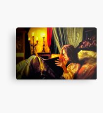 Candlelit Literature Metal Print