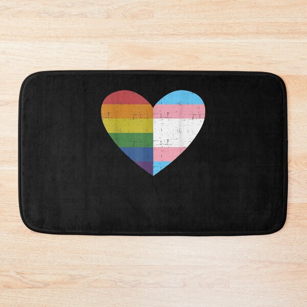 Item preview, Heart with rainbow and transgender flag for pride month designed and sold by David231231.