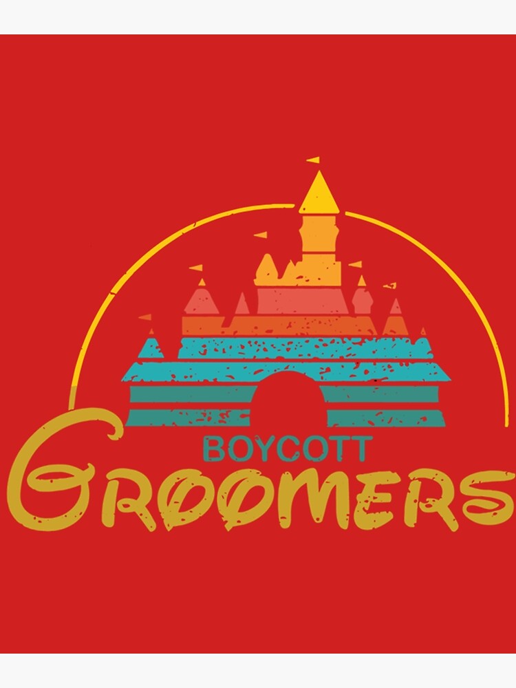 "Boycott Groomers Funny, Parody " Poster for Sale by FanDisneyZii Redbubble