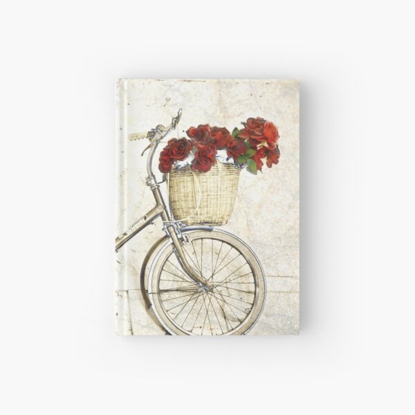Bike and flowers Hardcover Journal