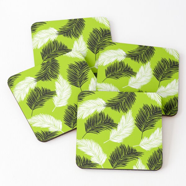 Item preview, Tropical Wild Leaves Pattern Palm on Lime Green designed and sold by GraphicsClub.