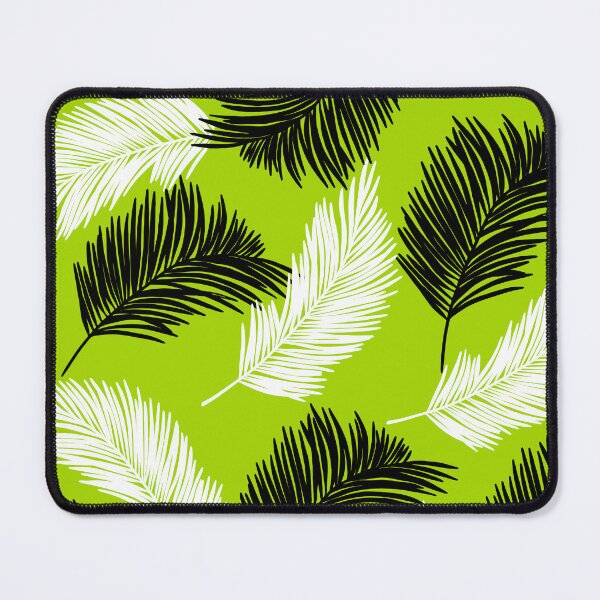Item preview, Tropical Wild Leaves Pattern Palm on Lime Green designed and sold by GraphicsClub.