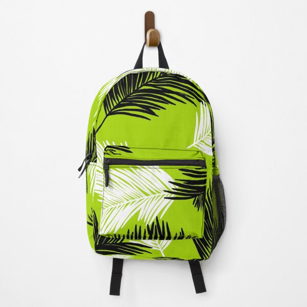 Item preview, Tropical Wild Leaves Pattern Palm on Lime Green designed and sold by GraphicsClub.