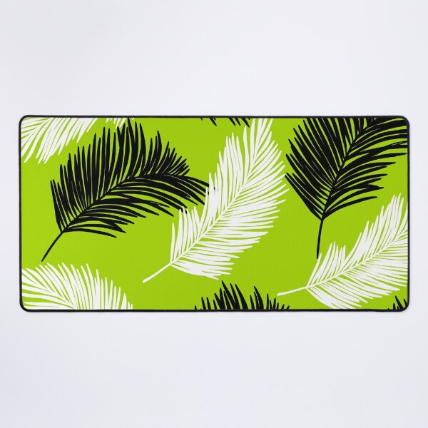 Item preview, Tropical Wild Leaves Pattern Palm on Lime Green designed and sold by GraphicsClub.