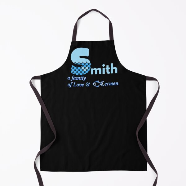 Aperçu de l'œuvre Le t-shirt Smith Family Monogram Sign affiche les caractéristiques de la famille fière en bleu créée et vendue par Faelee.