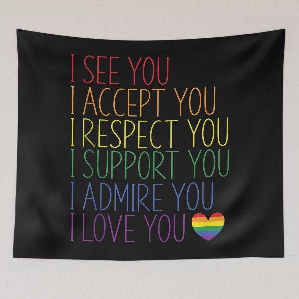 Item preview, I See, Accept, Respect, Support, Admire, Love You LGBTQ designed and sold by David231231.