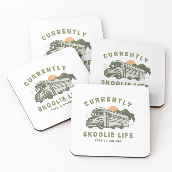 Item preview, Currently Skoolie Life ( Summer Fun Bus Adventure ) designed and sold by WULFLAND ARTS.