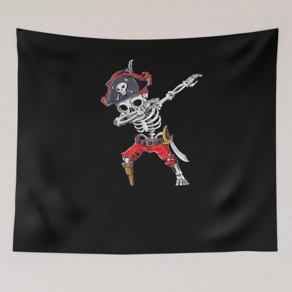 Item preview, Dabbing Skeleton Pirate Design Halloween Kids Jolly Roger designed and sold by Unknown91.