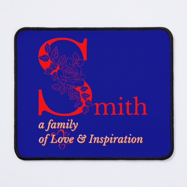 Item preview, Smith Family Monogram Sign Sticker Tshirt displays proud family characteristics in red designed and sold by Faelee.