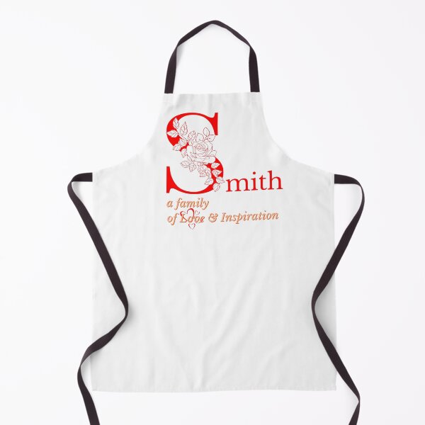 Aperçu de l'œuvre Le t-shirt Smith Family Monogram Sign Sticker affiche les caractéristiques de la famille fière en rouge créée et vendue par Faelee.