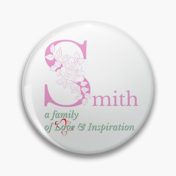Item preview, Smith Family Monogram Sticker Sign Tshirt displays proud family characteristics in pink and light green designed and sold by Faelee.