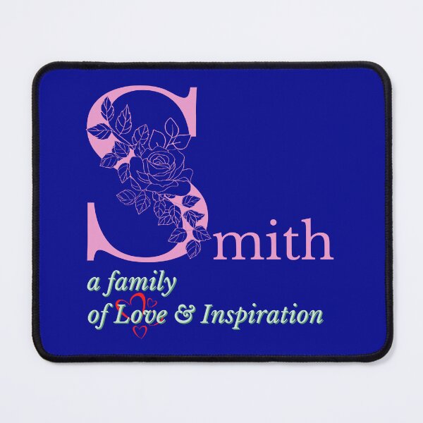 Item preview, Smith Family Monogram Sticker Sign Tshirt displays proud family characteristics in pink and light green designed and sold by Faelee.