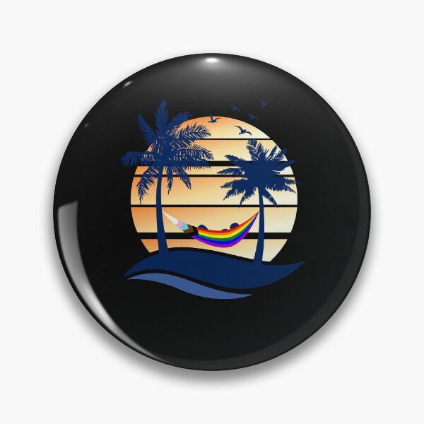 Artikelvorschau, LGBTQ Progress Pride Hammock Summer Beach Sunset entworfen und verkauft von David231231.