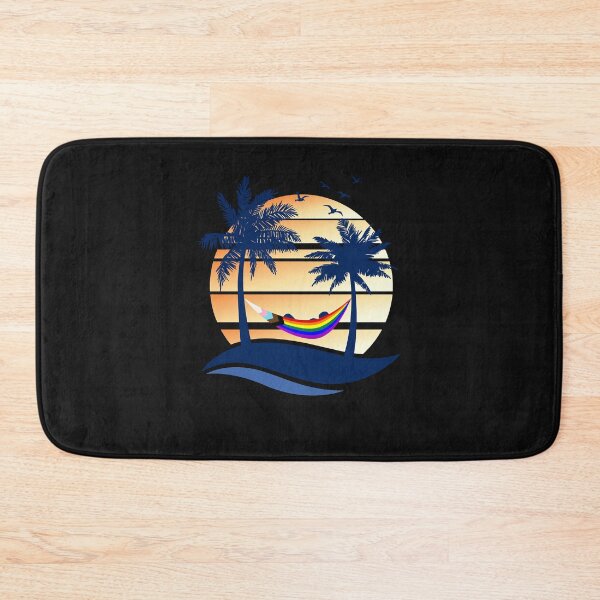 Item preview, LGBTQ Progress Pride Hammock Summer Beach Sunset designed and sold by David231231.