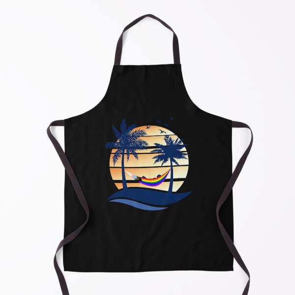 Aperçu de l'œuvre LGBTQ Progress Pride Hammock Summer Beach Sunset créée et vendue par David231231.