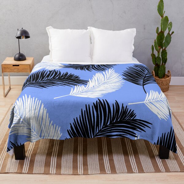 Item preview, Tropical Wild Leaves Pattern Palm on Jordy Blue designed and sold by GraphicsClub.