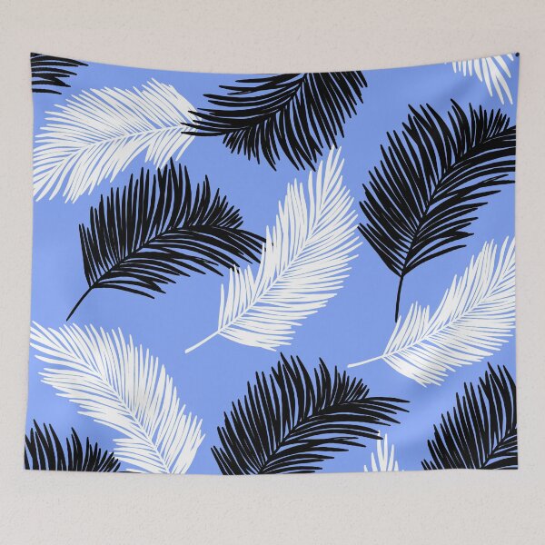 Item preview, Tropical Wild Leaves Pattern Palm on Jordy Blue designed and sold by GraphicsClub.