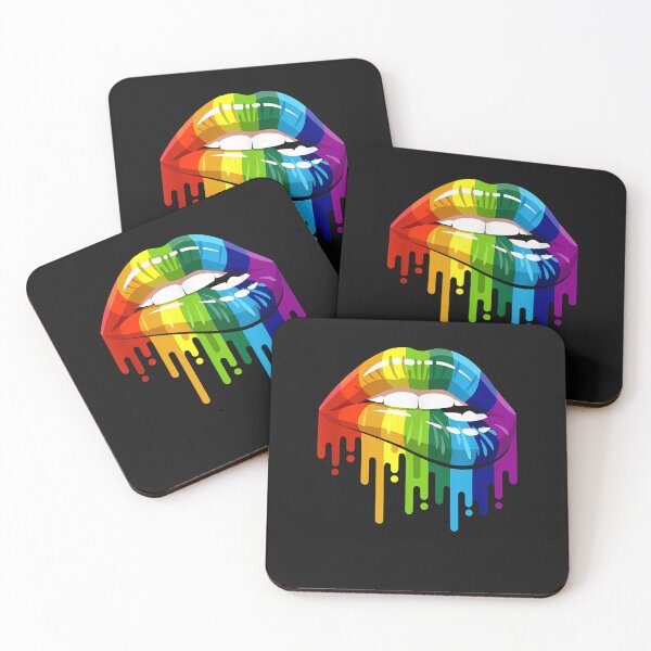 Item preview, LGBTQ Rainbow Lip Gay Pride designed and sold by David231231.