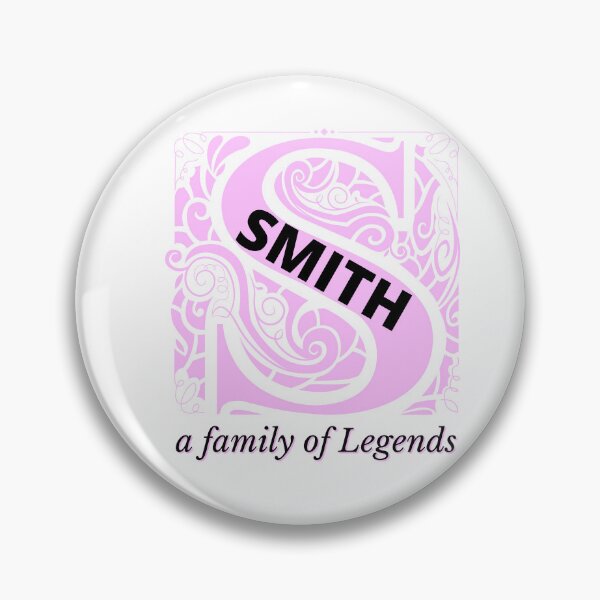 Item preview, Smith Family Monogram Sticker Sign Tshirt displays proud family characteristics in pink and black designed and sold by Faelee.