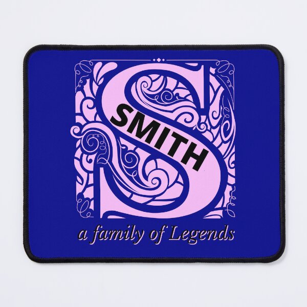 Item preview, Smith Family Monogram Sticker Sign Tshirt displays proud family characteristics in pink and black designed and sold by Faelee.
