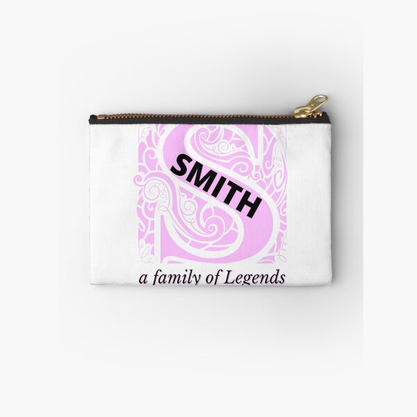 Item preview, Smith Family Monogram Sticker Sign Tshirt displays proud family characteristics in pink and black designed and sold by Faelee.