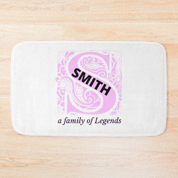 Item preview, Smith Family Monogram Sticker Sign Tshirt displays proud family characteristics in pink and black designed and sold by Faelee.