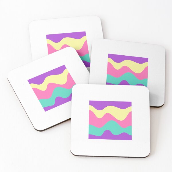 Item preview, Triple Wave Modern Minimalist Pattern in Pop Colors - Liquid Swirl Contemporary Abstracts designed and sold by SeemDev786.