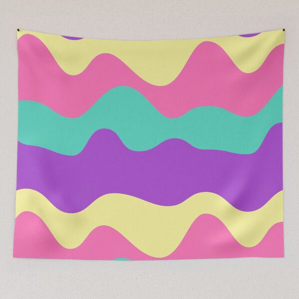 Item preview, Triple Wave Modern Minimalist Pattern in Pop Colors - Liquid Swirl Contemporary Abstracts designed and sold by SeemDev786.