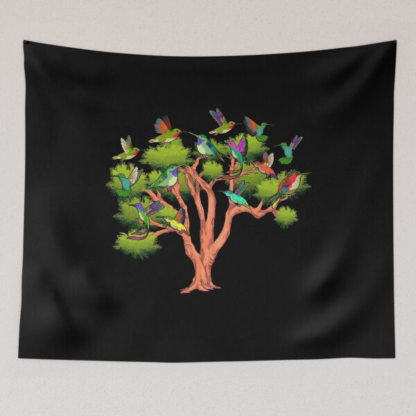 Item preview, Tropical Bird Lover Nature Tree Animal Hummingbird  designed and sold by bestshirtdesign.