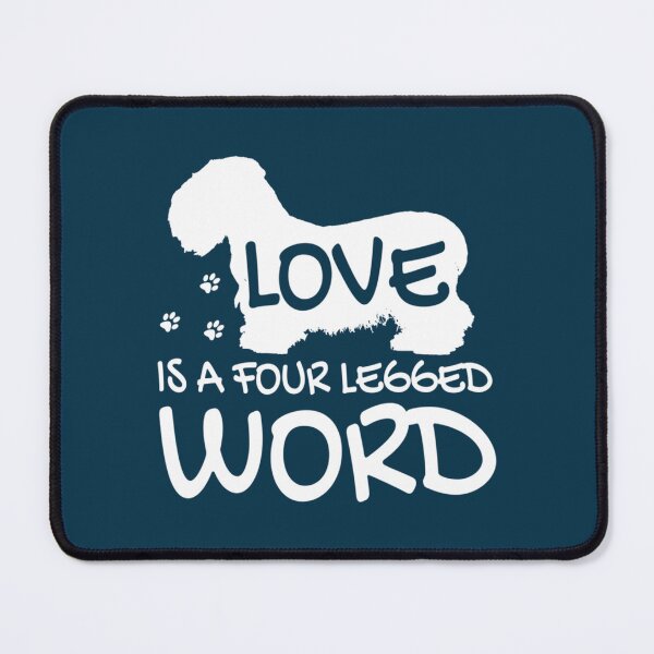 Item preview, Dog Lover Gift Love Is Four Legged Word Doggie Quote Graphic print designed and sold by TomatovsShop.