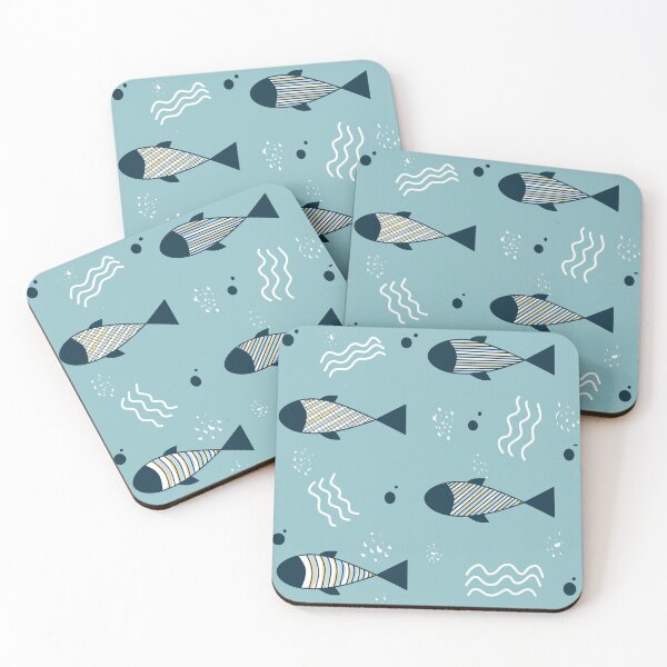 Item preview, Fish vector seamless pattern  designed and sold by  Boho Vibes Studio.