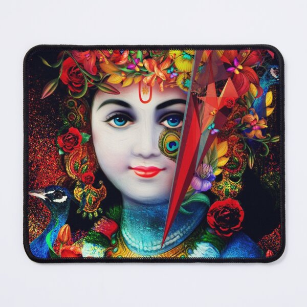 Aperçu de l'œuvre Autocollants Seigneur Shri Krishna Dieu hindou t-shirts créée et vendue par tanabe.