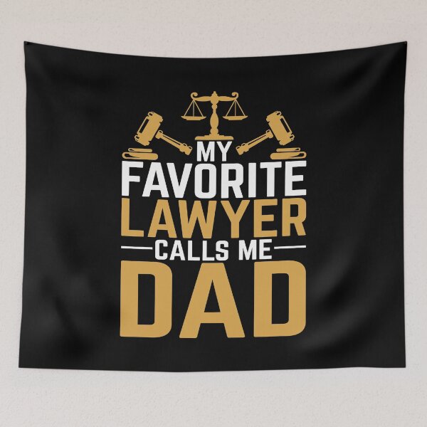 Item preview, Funny Dad Advocate Law Attorney Fathers Day Lawyer designed and sold by bestshirtdesign.
