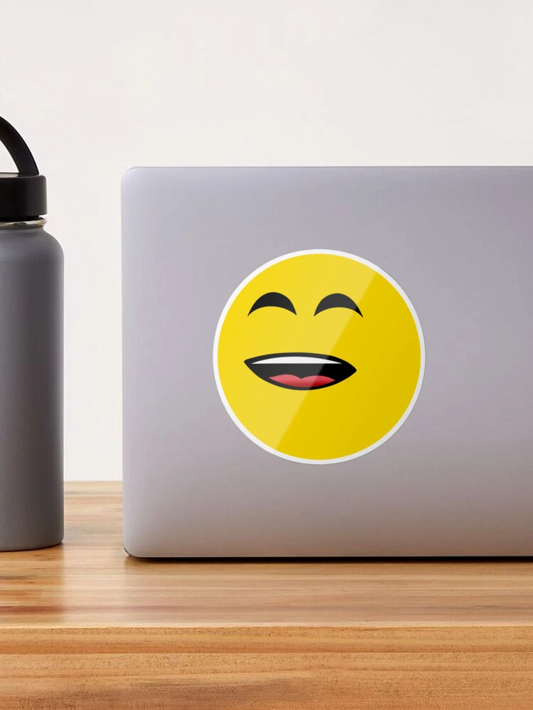 Emoji - happy face Sticker for Sale by Aurealis