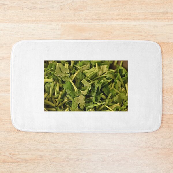 Item preview, A close view of green coriander in pieces designed and sold by dabingboshi.