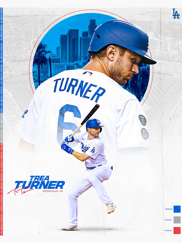 Trea Turner 90s Baseball Los Angeles Dodgers Retro Design Unisex T-Shirt