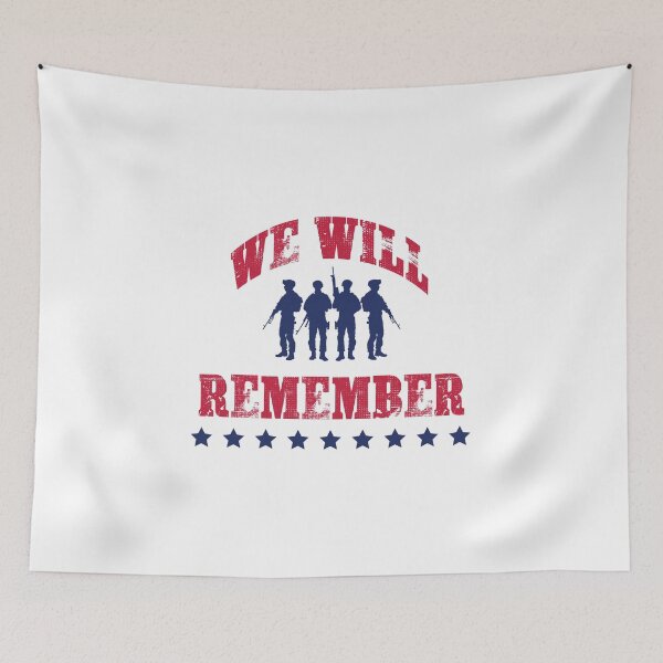 Item preview, We Will Remember Them - USA Memorial Day, Remember Our US Veteran Army Troops designed and sold by raretshirtsuk.