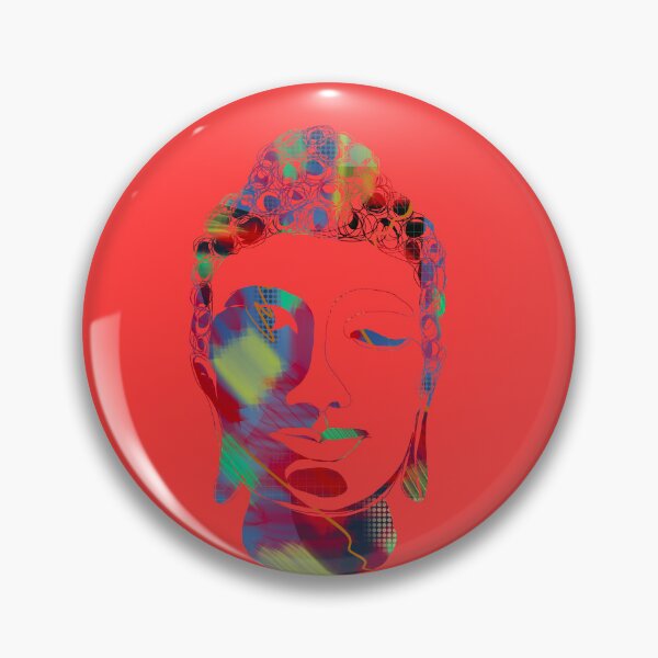 Item preview, Hand drawn Buddha Silhouette Bright n Cheerful designed and sold by AMSonArt.