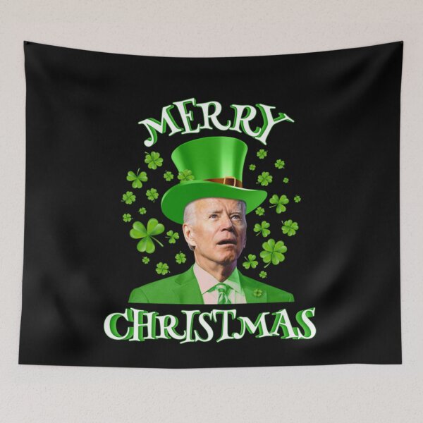 Artikelvorschau, Lustiger Joe Biden St Patrick Tageskobold-Hut-Weihnachten entworfen und verkauft von Solvers199Shio.