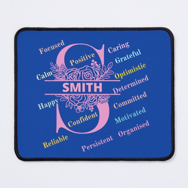Item preview, Smith Family Monogram Sticker Sign Tshirt displays proud family characteristics in words designed and sold by Faelee.