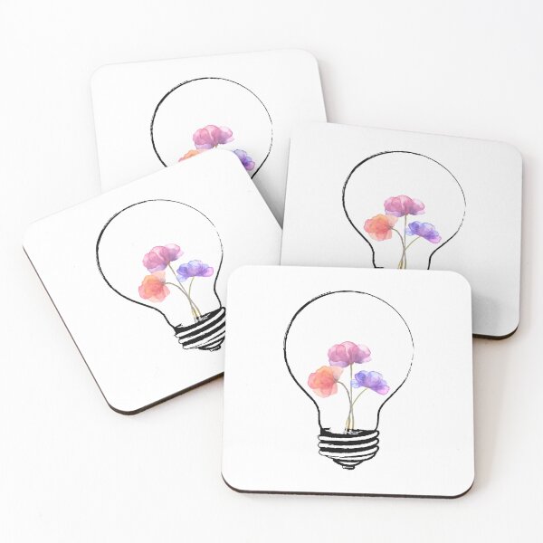Item preview, light bulb with yellow flowers designed and sold by CrisTEE.