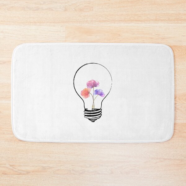 Item preview, light bulb with yellow flowers designed and sold by CrisTEE.