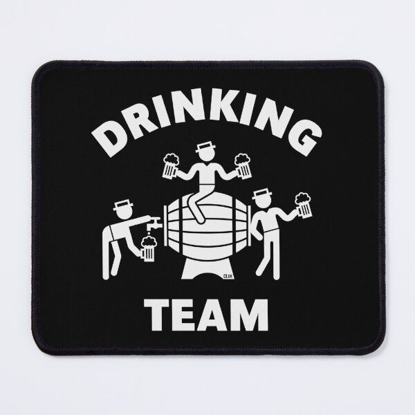 Item preview, Drinking Team (Drinking Alcohol / Beer Barrel / White) designed and sold by MrFaulbaum.