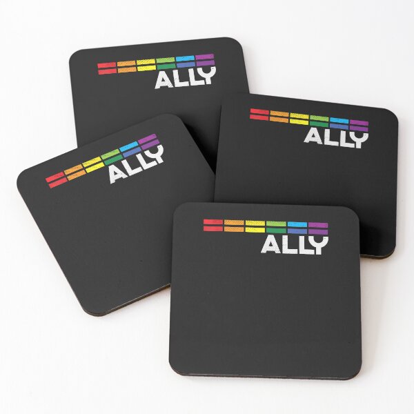 Item preview, Proud Ally Bars Equality LGBTQ Rainbow Flag Gay Pride Ally designed and sold by David231231.
