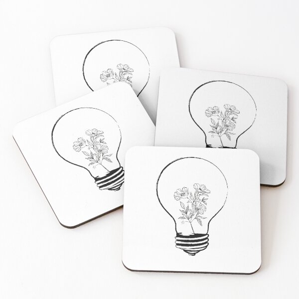 Item preview, light bulb with yellow flowers designed and sold by CrisTEE.