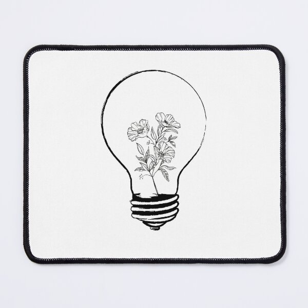 Item preview, light bulb with yellow flowers designed and sold by CrisTEE.