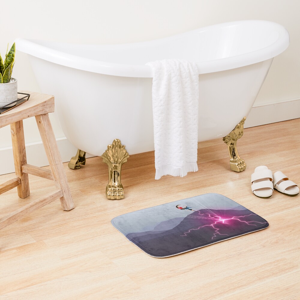 Item preview, Bath Mat designed and sold by RikDrawsThings.