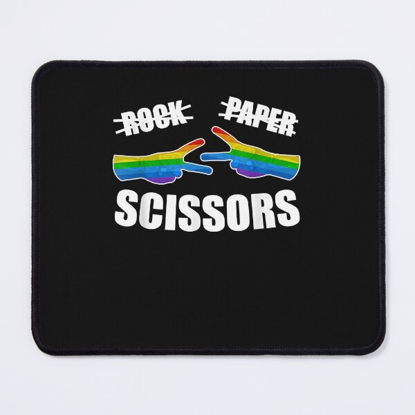 Item preview, Rock Paper Scissors LGBT-Q Gay Pride Proud Ally Rainbow Flag designed and sold by David231231.
