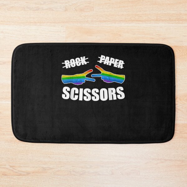 Item preview, Rock Paper Scissors LGBT-Q Gay Pride Proud Ally Rainbow Flag designed and sold by David231231.
