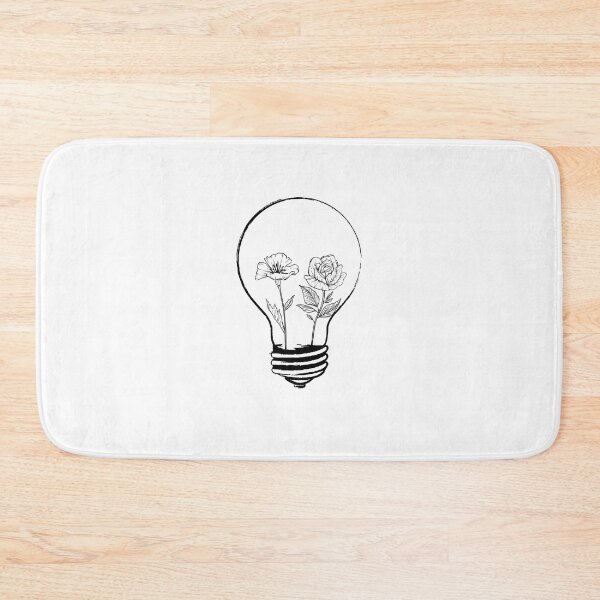 Item preview, light bulb with yellow flowers designed and sold by CrisTEE.